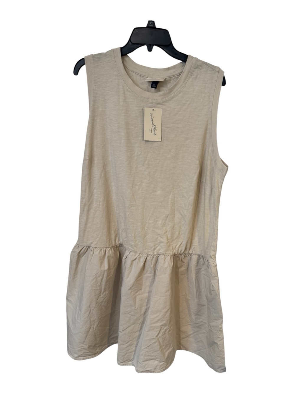 NWT Universal Thread Taupe Cotton Drop Waist Mini Dress XXL - Picture 2 of 6